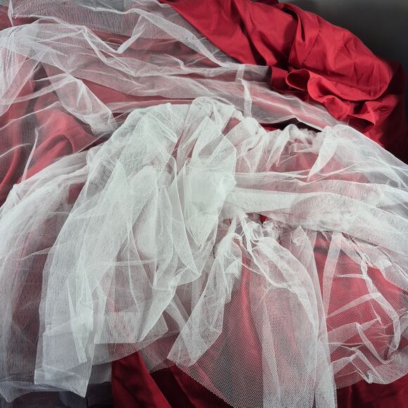 Sherri Hill Red Beaded Bling Mermaid Formal Prom Event Gown Dress Women's 12 - Picture 4 of 5